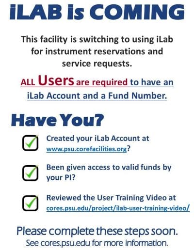 Checklist for the iLab User